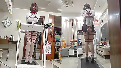 Self Bondage On Treadmill - Teaser Video