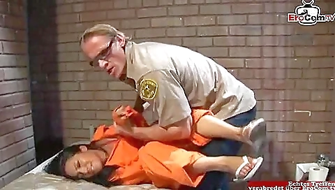 Sexy Prisoner Girl Gets Ass Fucked By A Guard In Prison