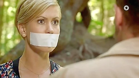Blonde Damsel Tape Gagged Blonde Damsel Tape Gagged