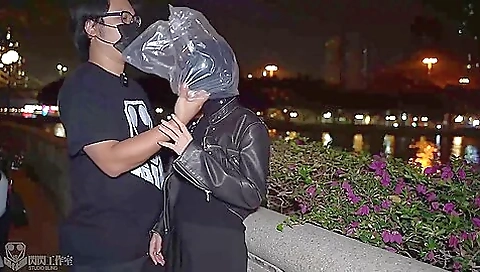 Latex Hood In Public