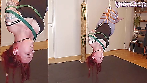 Semenawa Suspension Practice Ending With Vibrator Orgasms, Fun Times