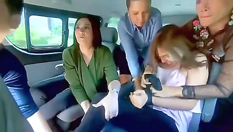 Filipina Actress Blindfolded And Bandana Gagged On Tv