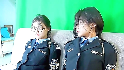 Two Asian Policewomen In Trouble