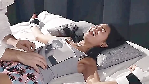 Brunette Model Bound And Tickled