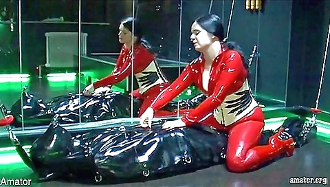 Lady Isis In Rubber Mummification