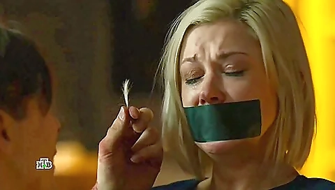 Maria Pirogova Tape Gagged
