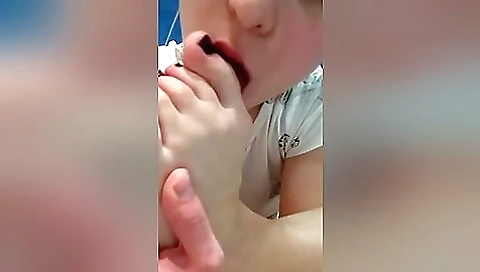 Teenage Babe With Pierced Tongue Sucking Her Sexy Toes Close Up