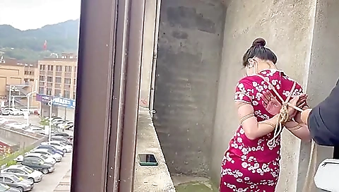 Chinese Cheongsam Girl Bondage